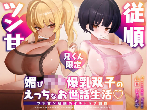 【兄くん限定】媚び〇キ爆乳双子のえっちなお世話生活（はーと） ツン甘×従順のイチャラブ調教【KU100】❤デュオナほ！|辱め｜