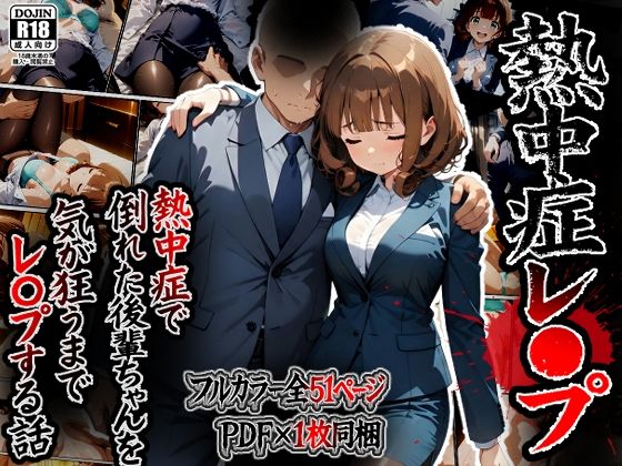 熱中症で倒れた後輩ちゃんをレ〇プする話❤ばななメモリアル|辱め｜