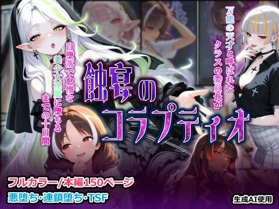 蝕宴のコラプティオ 万能の天才と呼ばれたクラスの委員長が自堕落で怠惰な美少女淫魔に堕ちるまでの十日間❤しにもの|ファンタジー｜