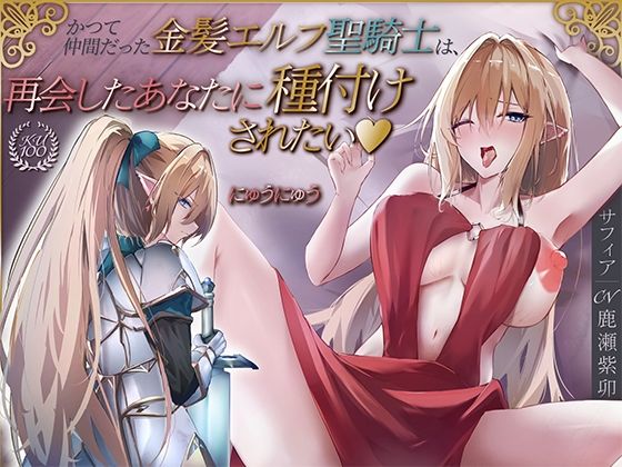 にゅうにゅう×ファンタジー❤かつて仲間だった金髪エルフ聖騎士は、再会したあなたに種付けされたい♪【KU100収録】評価5.00