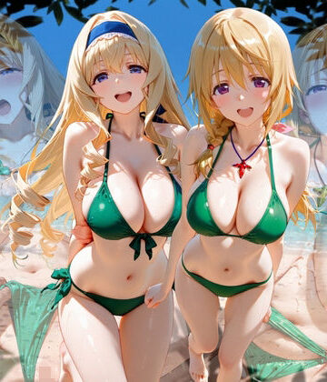 ちこりこ×変身ヒロイン❤ビーチで出会った美女をナンパしてメス堕ちさせた話 I○評価