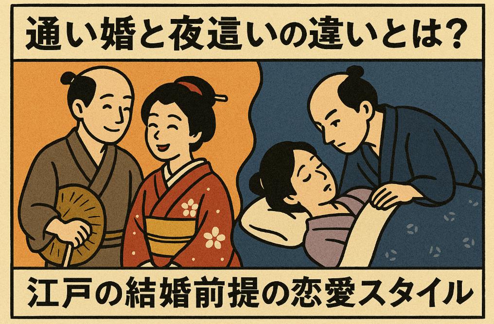 通い婚と夜這いの違いとは？江戸の結婚前提の恋愛スタイル